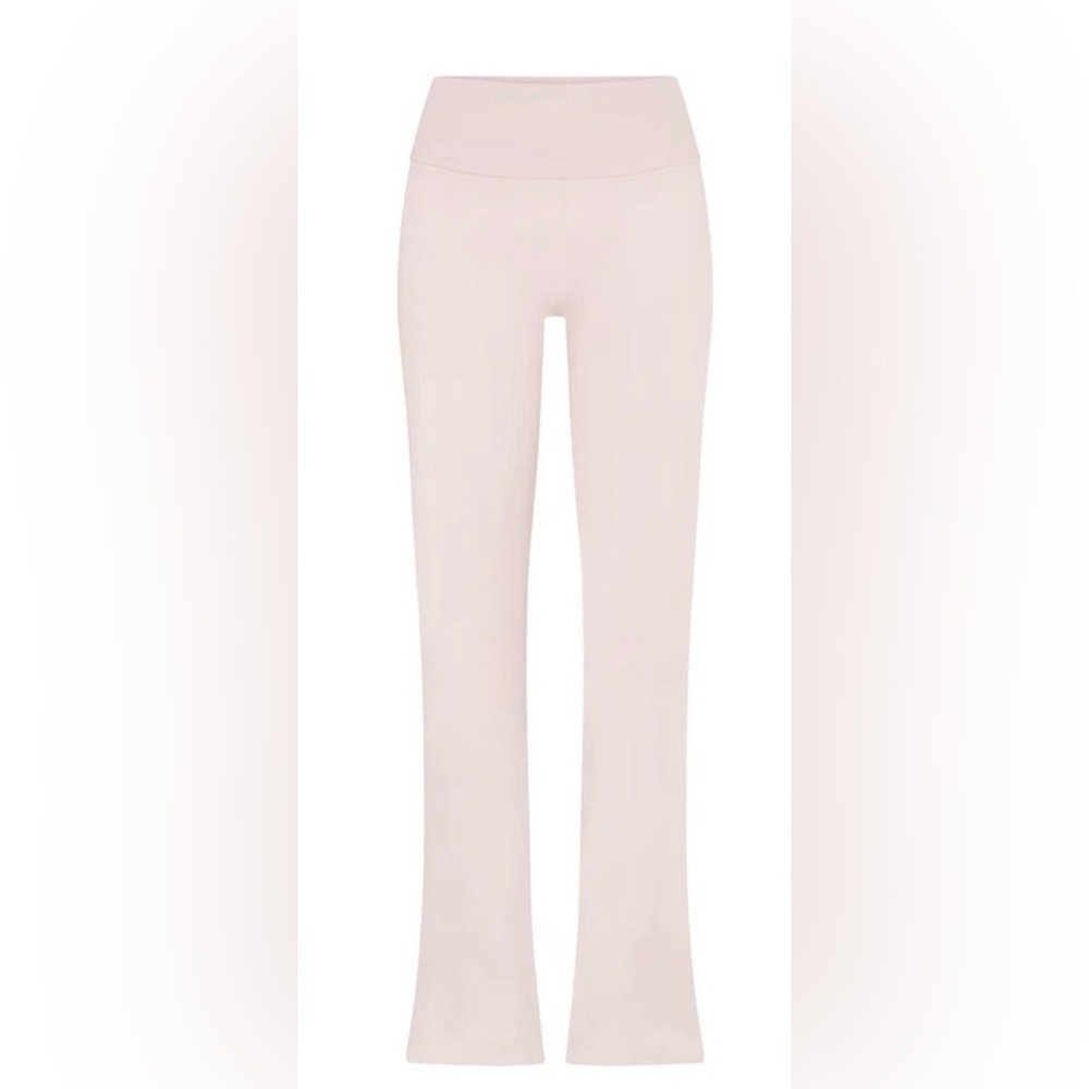 SKIMS Cotton Jersey Fold Over Pants ~ Barely Pink Sz small NWT